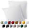 Blumtal Kissenbezug 50 x 50, 2 Stück - Oeko-TEX zert. Kissenbezüge 100% Mikrofaser in extra weich & waschmaschinenfest - Bezug Kissen 50x50 Weiß