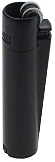 Clipper Metall Large Feuerzeug Gas - 1x Feuerzeug Edles Design inkl. Geschenk Box + DHB (Matt Black)
