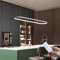 DIDADIDA Pendelleuchte Esstisch Oval LED Lampe Dimmbare Hängelampe mit Fernbedienung, Esstischlampe Hängend Kronleuchter für Küche Büro Pendellampe (Weiß, 90CM)