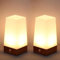 Andoer 2er Set LED Nachtlicht Desktop mit PIR Bewegungsmelder tragbare batteriebetriebene Nachttischlampe für Flur Küche Schlafzimmer Badezimmer Wohnzimmer
