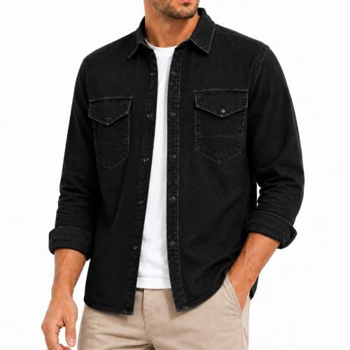 Redbridge Premium Denim Hemd Jeanshemd Baumwolle Casual