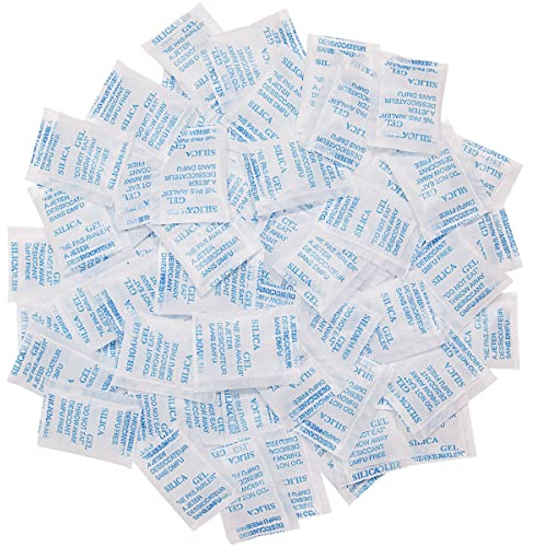Weriirew 150 Packungen Silica Gel Sachets Trockenmittel, Lebensmittelqualität Silica Gel beutel Feuchtigkeitsabsorber Luftentfeuchter für Lebensmittelschubladen Kleiderschrank Kleidung Aufbewahrung