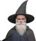 PARTYEVER Herren Gandalf Kostüm Hut Zauberer Hexe Cosplay Graue Hüte für Erwachsene Zauberin Hillbilly Hut Halloween Abschlussball Requisiten (Grau)