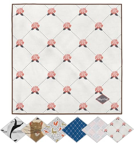 POPNWOW Mikrofaser Reinigungstuch, Brillenputztuch Optikerqualität 30x30cm, Microfiber Cleaning Cloths für Brille, Kamera, Objektiv, Handy, Tablet, Display, Glas (Rose)