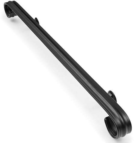 Vezek Handlauf aus Schmiedeeisen für Treppengeländer, 91 cm, mattschwarz