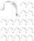 Closer 3Inch Rigid Pipe Strap Clamp,20 Pack Strap-U Bracket Tube Clip,Heavy Duty Stainless Steel Fastener Holder Two Hole Strap