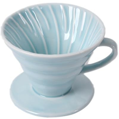 KITANDOVE 1 Tazza Filtro Per Caffè in Ceramica a Forma Di Cono Con Gocciolatoio Per 1-4 Persone Caffettiera Fatta a Mano Design a Bocca Stretta