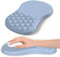Tapis de Souris avec Repose-Poignet, Tapis Souris Ergonomique, Mousse à mémoire de Forme avec Base en Caoutchouc antidérapante pour Ordinateur, Ordinateur Portable (Bleu)