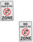 NIYANGLE 2pcs Warning Sign Notice Peeing Outdoor Beware of Dog Sign Of Pooping No Chew Spray for Dogs No Dog Poop Sign Dog Poop Bags Of Sign Stop Sign Pooing No Dog Pee Sign Pets Iron White