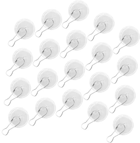KOMBIUDA 20stücke Selbstklebende Deckenhaken Transparente Haken Zum Aufhängen Klebehaken Ohne Bohren Für Pflanzen Und Betonwände Ausreichende Für Täglichen Gebrauch Hohe