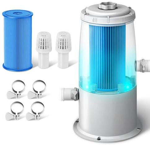 Pool Filter Pump for Above Ground Pool for Water Clean & Clarity, 1000 GPH Swimming Pool Pump Filter