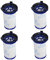 JOZJJ Set di 4 filtri HEPA compatibili con Rowenta Air Force 360 ​​RH9037 RH9038 RH9039 RH9051WO RH9057WO RH9086WO Aspirapolvere ZR009001
