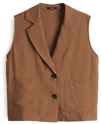 OPUS Damen Weste | Weste WILESSA Regular Key-Piece für individuelle Looks golden oak, 34