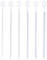 6pcs Straw Cleaner Brush Set, 12.6 Inch Cleaning Brush Extra Long Reusable Water Bottle Pipe Cleaner Bendable Cleaning Tool for Metal Silicone Plastic Glass Straws Tubes (White)