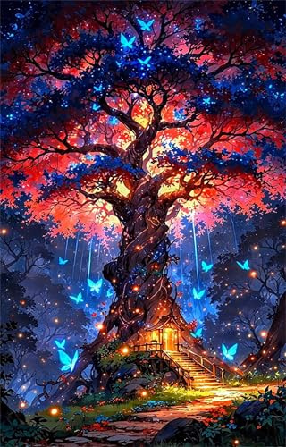 Puzzles 2000 Pièces Adultes Arbre de la Vie Papillons 100 x 70 cm Jeu Educatif Puzzle Impossible Puzzle Adultes 2000 Pièces Puzzles
