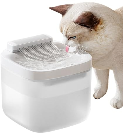 Acunny Fontaine d'eau pour Chats, Fontaine d'eau silencieuse pour Animaux domestiques, récipient Automatique avec Circulation pour Boire des félins, Grande capacité pour Animaux domestiques
