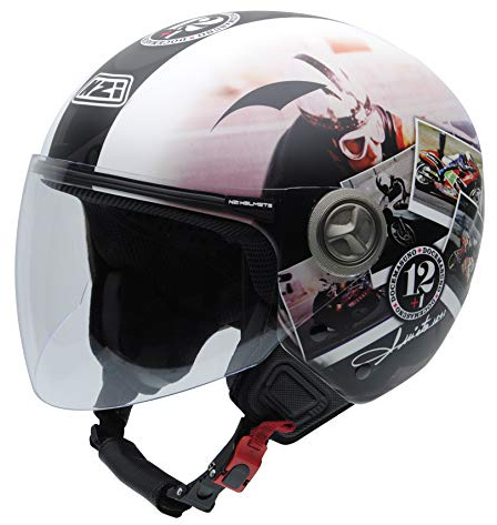NZI Helix IVAngel Nieto 12+1 Ran Motorradhelm, Mehrfarbig, 57