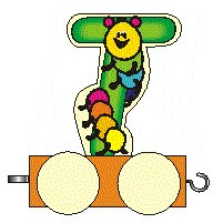 Rudolphs Schatzkiste Holzdekoration Holzbuchstabe T auf Rädern BxLxH 50x30x70mm NEU Geburtstag Geburtstagstisch Geburtstagskuchen Eisenbahn Zug Spielzeug Alphabet Lesen Kindergarten Buchstabenspiel