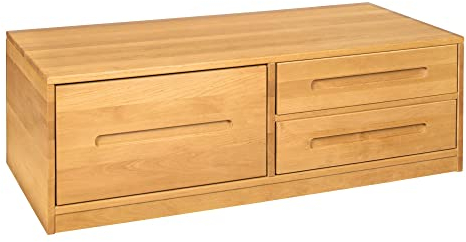 BioKinder Sideboard Bettkasten Kommode mit Schubladen Lina aus Massivholz Erle 120 x 55 x 40 cm