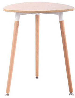 CLP Küchentisch ABENRA I Esstisch Mit MDF Tischplatte I Bistrotisch Mit Buchenholzgestell, Farbe:Natur, Größe:60 cm