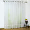 Joyswahl Voile Gardine transparenter Vorhang mit Satinband Design »Maja« Schals Fenster Vorhänge mit Ösen BxH 300x225cm Weiß 1er Pack