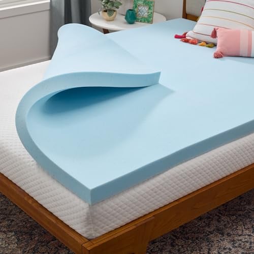 LINENSPA Matratzenauflage aus Memory-Schaum, 7,6 cm, mit Gel infundiertem Memory-Schaum, Plüsch-Gefühl, kühlend und druckentlastend, CertiPUR-Zertifiziert, Schlafsaal-Essentials, King-Größe