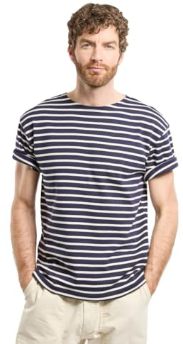 Armor Lux Herren 1524 Langarmshirt, Mehrfarbig (Navire/Nature 429), XX-Small (Herstellergröße: 0)