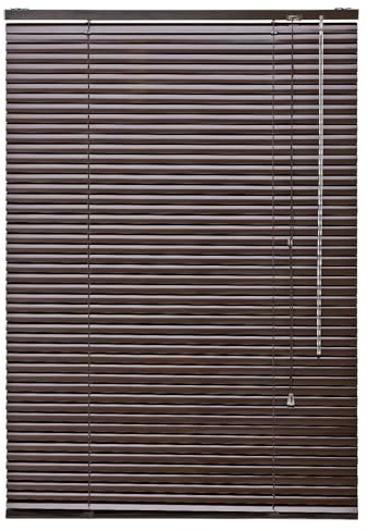 Alu Jalousie viele Größen und Farben Aluminium Lamellen Rollo Faltrollo Jalousette Wandmontage Deckenmontage Tür Fenster Sonnenschutz Sichtschutz Blendschutz Hitzeschutz (80 x 160 cm, Mocca)