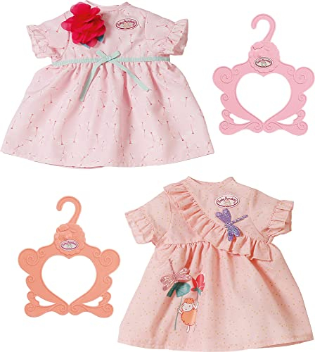 Baby Annabell Puppenkleid mit Kleiderbügel in rosa oder apricot für 43 cm Puppen, 703083 Zapf Creation