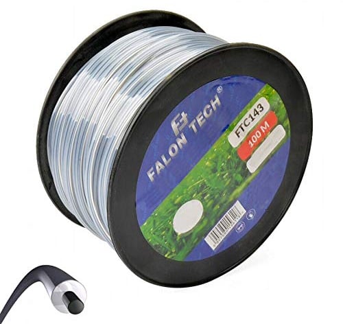 Filo da 100 m / rotondo / 2,4 mm con nucleo rinforzato per decespugliatore Fuxtec Einhell Stihl