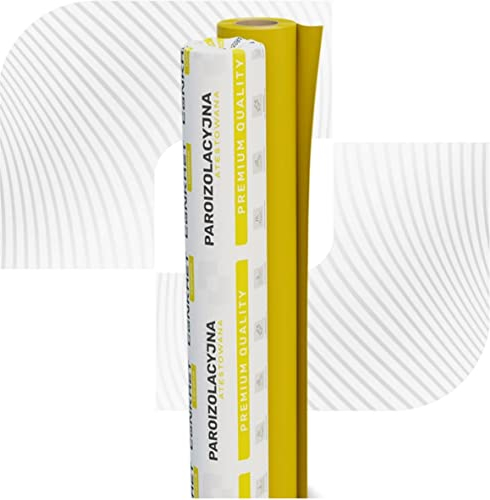 2x50m PE TYP300 0,3mm Gelbe Dampfbremse Dampfsperre Dachfolie Isolierung