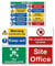 Lot de 5 panneaux de signalisation de chantier de construction, construction, rénovations, EPI