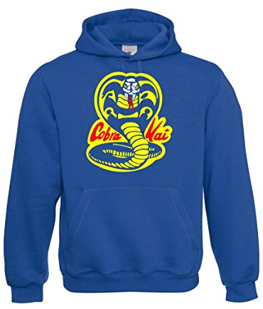 Textilhandel Hering Kapuzenpullover - Cobra Kai TV (Blau, L)