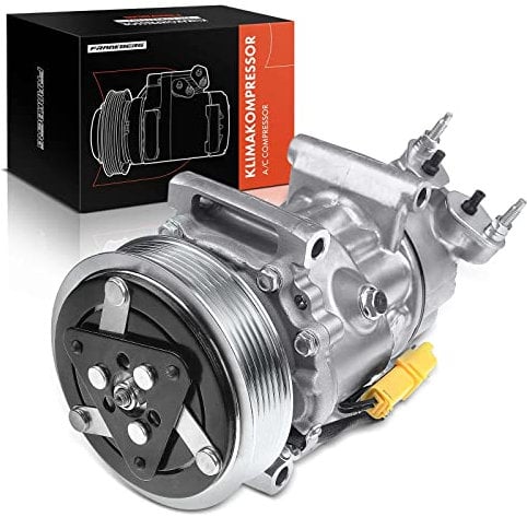 Frankberg Compressore dell'aria condizionata con frizione Compatibile con 206 2A/C 2D 2E/K 2L 2M 307 3A/C 3B 3E 3H C2 JM C3 FC FN HB Xsara N0 N1 N2 N68 1007 KM 6453.QH, con l'olio preconfezionato