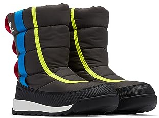 Sorel KIDS WHITNEY II PUFFY MID WATERPROOF Winterstiefel für Unisex Baby, Grau (Jet x Black) - Children, 25 EU