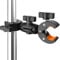 KOQEIEY Super Double Clamp Camera Mount Chair Umbrella Clamp, with 360° Magic Arm Double Ball Head Adapter for Umbrella, Pole, Strollers, Motorcycle, Photo Studio Light Stand, Photo Boom Stand