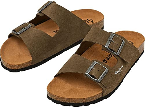 Pepe Jeans Bio Leder Sandalen grün