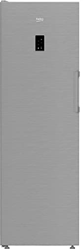 Beko FNP4686PS Frost Free Upright Freezer - Stainless Steel - E Rated