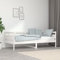 Yumeng Tagesbett, Schlafsofa, Couch Mit, Bettsofa, Sofa Bed, Sofabett, Daybed, Schlafcouch, Couch Bett, Jugendbett, Weiß Massivholz Kiefer 90x190 cm