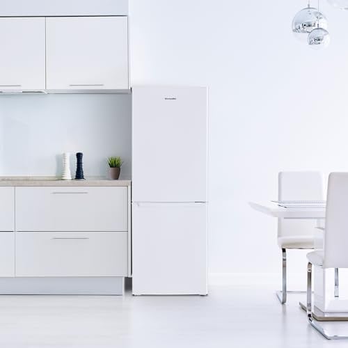 Montpellier MS135W 200litre Fridge Freezer Auto Defrost Class F White