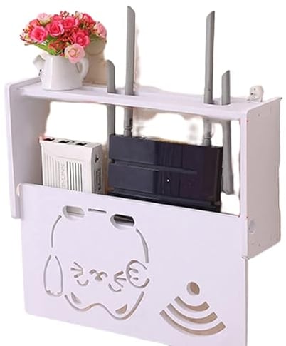 Router-Rack, Wandmontage, schwimmend, WLAN-Router-Regal, kein Bohren, Kabel-Router, Aufbewahrungsbox, Regal, Wandbehänge, Halterung, Kabel-Organizer, Halterung 2#