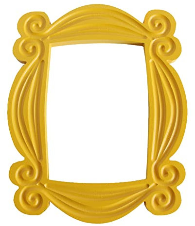 Qtrednrry Handmade Monica Door Frame Wood Yellow Photo Frames Collectible Home Decor Collection Cosplay Gift