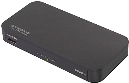 Speaka Professional TV, Receiver, Audio Extraktor SP-HDA-502 [HDMI - HDMI] 3840 x 2160 Pixel eARC, S/PDIF- + Analogausg