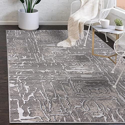 Mazovia Teppich Wohnzimmer 120x170cm Creme Geometrisch Weich Pflegeleicht | Teppich für Schlafzimmer Büro Esszimmer Beige Fußbodenheizungsgeeignet Reinigungsmittelbeständig Kurzflor Leicht zu Reinigen