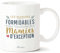 Manahia Mug Cadeau Mamie - Des mamans formidables font toujours des Mamies d'exception - 330 mL Céramique - Tasse Mamie - Noël, Anniversaire Mamie - Fête des Grands-Mères, Annonce Grossesse