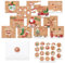 Weihnachtskarten Set, 24 Stück Kraft Frohe Karten Weihnachten mit Umschlägen und Aufkleber,Klappkarten Blanko Grußkarten Weihnachtspostkarten für Kinder Familie Weihnachten