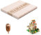 zoerbufan 50 Stück Lutscherstäbchen zum Basteln, 93 x 10 x 2 mm, natürliche Holz-Lutscherstäbchen, Holz-Lutscherstäbchen für Kunst, Sport, natürliches Handwerk usw.