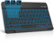 JADEMALL Kabellose Tablet Tastatur - Bluetooth Magnetisch Tastatur mit iOS-Sondertasten, 7-Farbige Beleuchtung QWERTZ deutsches ultraleichtes Tastatur BK