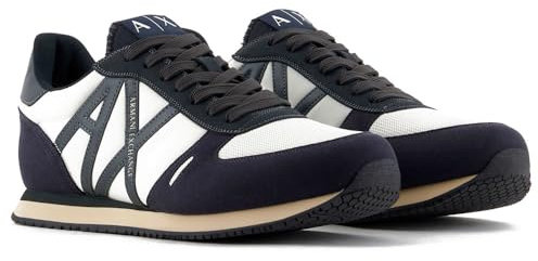 Armani Exchange Rio Side Logo, Scarpe da Ginnastica Uomo, D Navy J Set off Wht, 41 EU