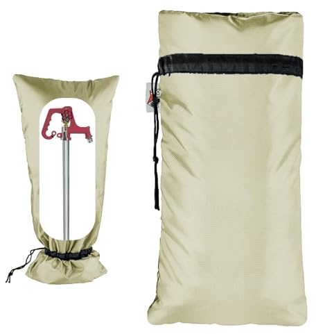 Extended RV Park Water Hydrant Faucet Cover Insulated 3M Thinsulate Insulation Sprinkler Freeze Protector for Winter and Summer, 35.4H x 15W for Garden, Lawn,